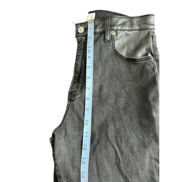 Abercrombie & Fitch Mixed Fabric High‎ Rise The Super Skinny Ankle Jeans Size 12 - Picture 10 of 12